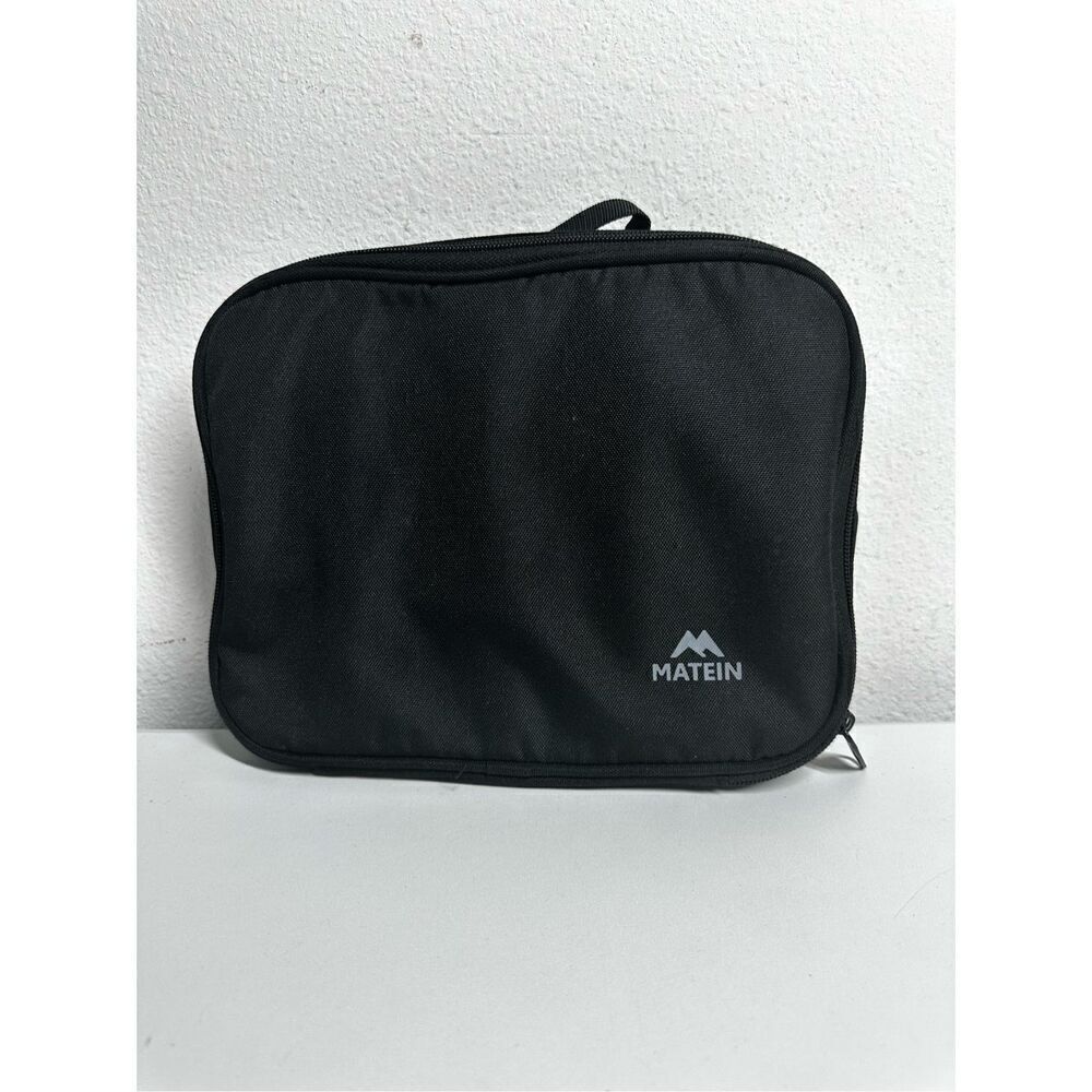 Matein Travel Toiletry Bag Black Zipper